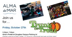 Trunk or Treat event on October 27th
